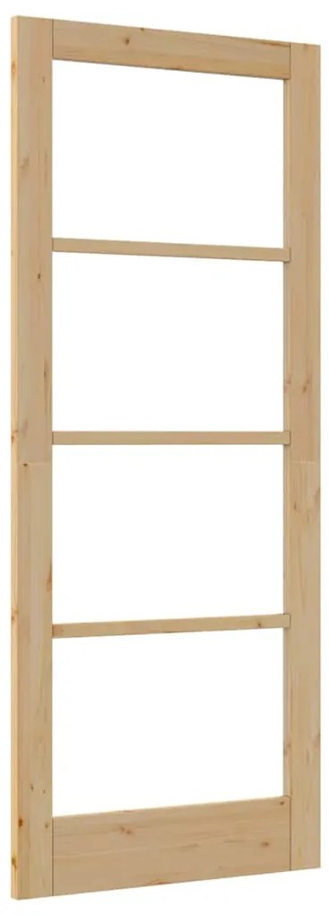 Porta Interior com Vidro "ORKDAL" 83x202x4 cm em Madeira de Pinho
