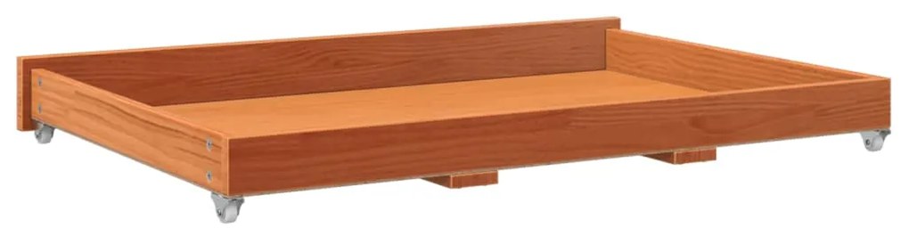 Gavetas p/ sofá-cama 2 pcs madeira de pinho maciça castanho mel