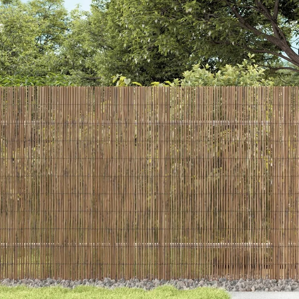 vidaXL Vedação de jardim 400x100 cm cana