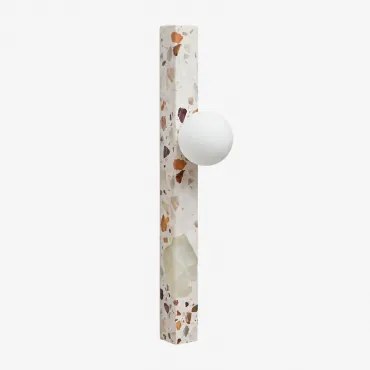 Aplique De Parede Liperi Terrazzo Bege - Sklum