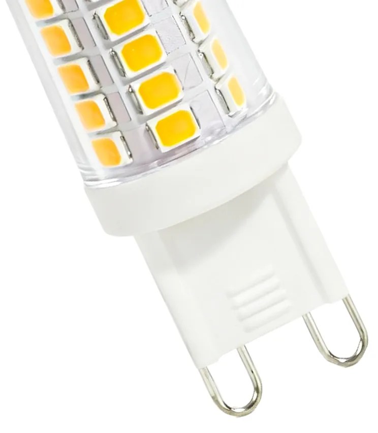 Conjunto de 5 Lâmpadas LED G9 Transparentes 3.5W 480lm 3000K