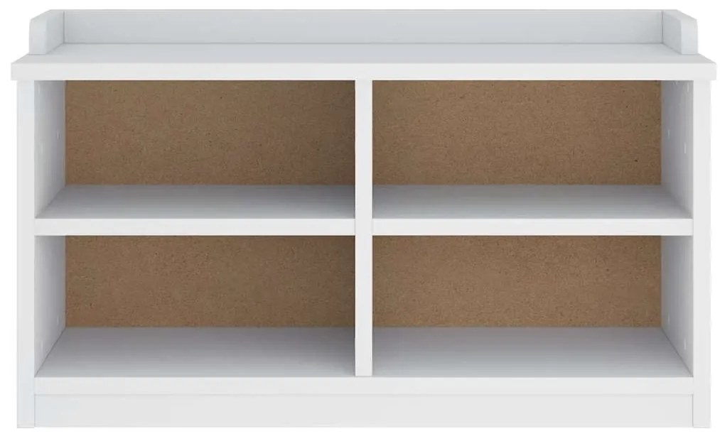 Banco de entrada SANDNES Branco 87x40x50 cm pinho maciço