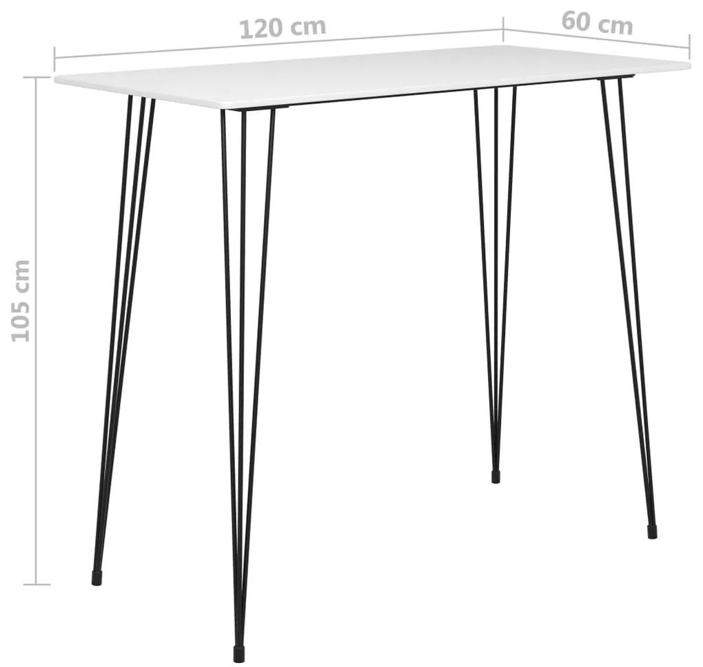 Mesa de bar 120x60x105 cm branco