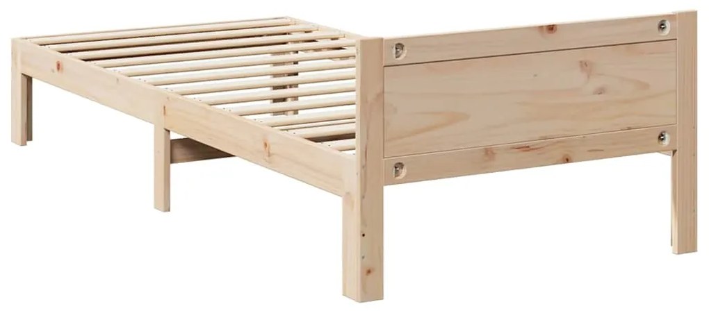 Cama sem colchão 90x200 cm madeira de pinho maciça