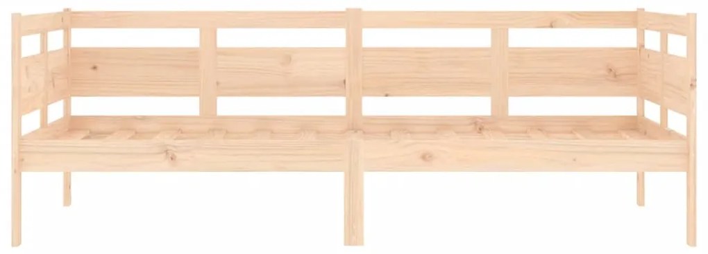 Sofá-cama madeira de pinho maciça 90x190 cm