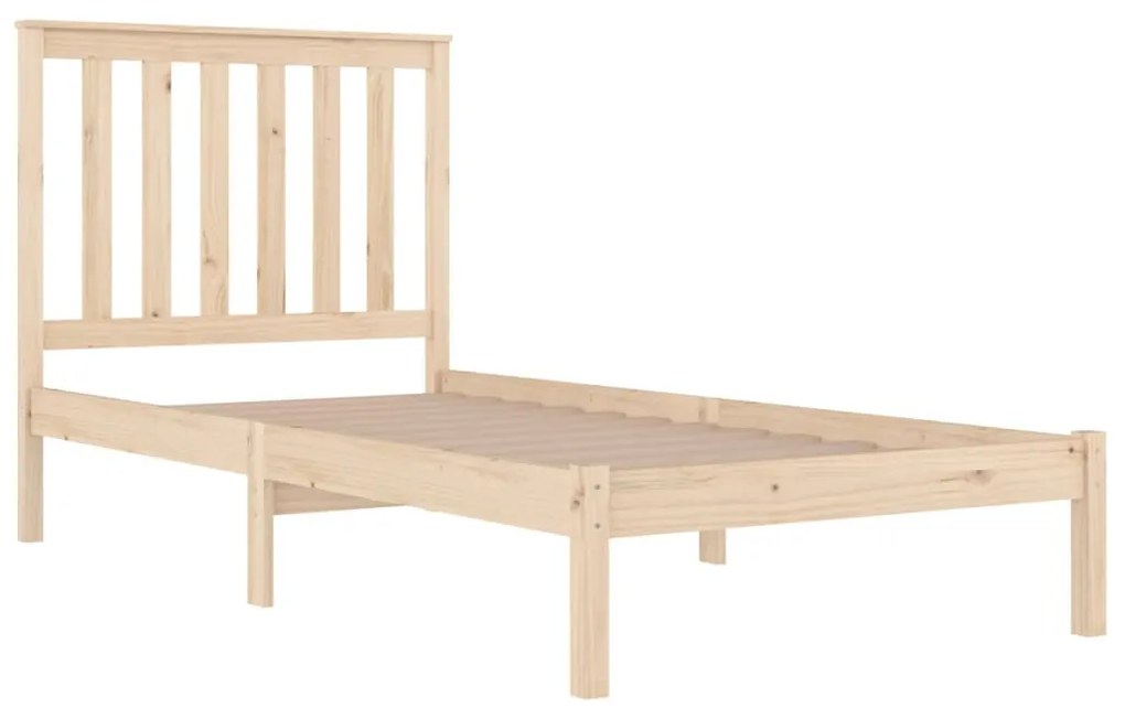 Estrutura de cama 100x200 cm pinho maciço