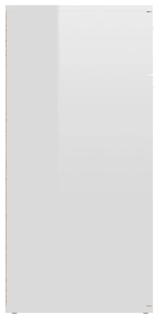 Aparador 80x36x75 cm derivados de madeira branco brilhante