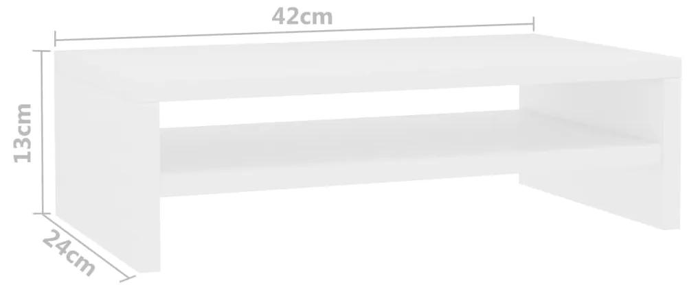 Suporte para monitor 42x24x13 cm contraplacado branco