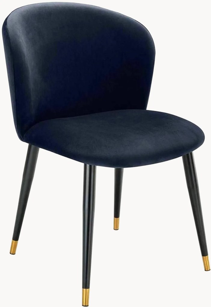 Cadeira de jantar em veludo Volante