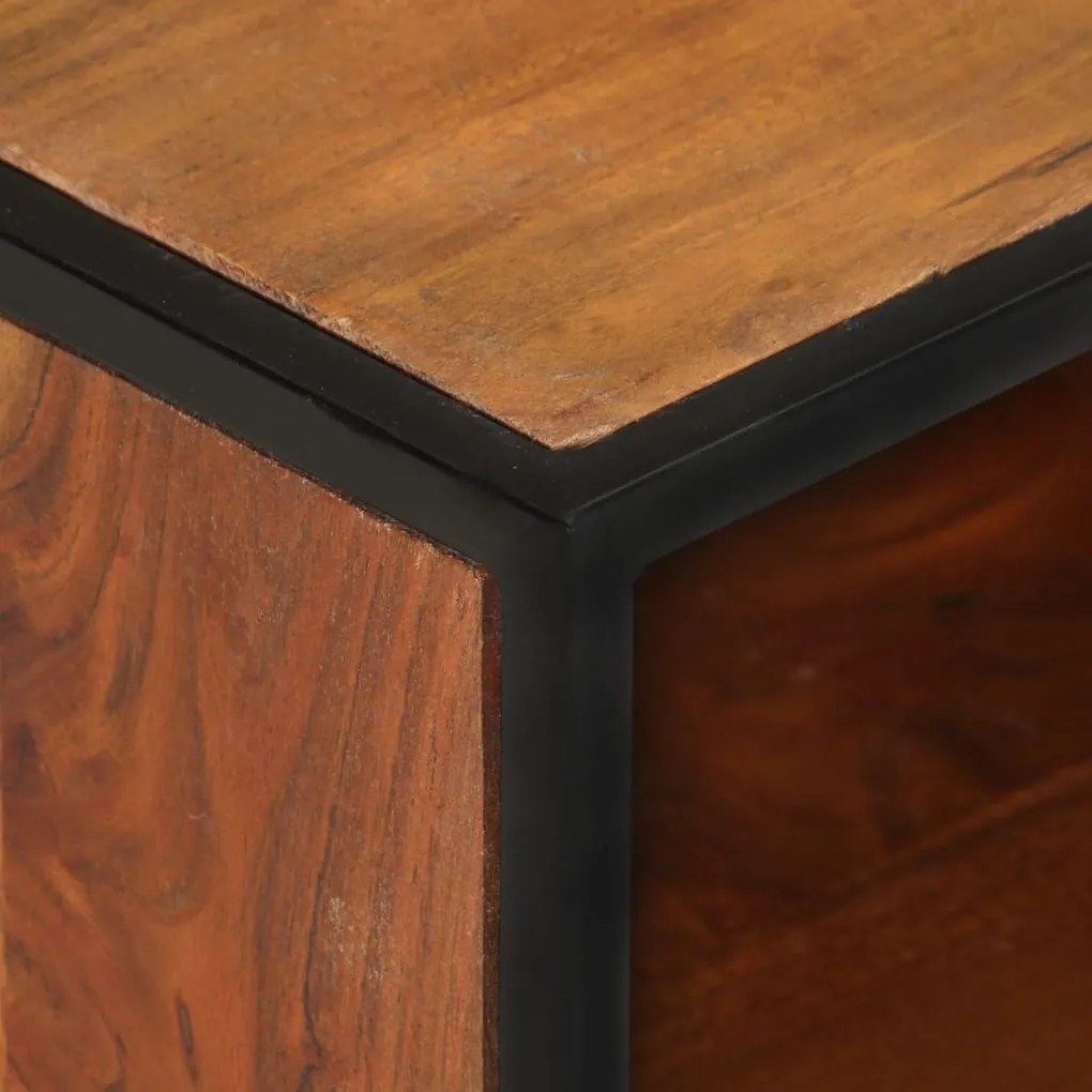 Móvel de TV 110x30x45 cm madeira de acácia maciça