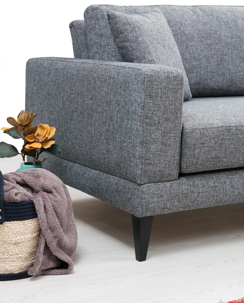Sofá de 2 Lugares Nordic – Cinzento Escuro – 180 x 90 x 85 cm