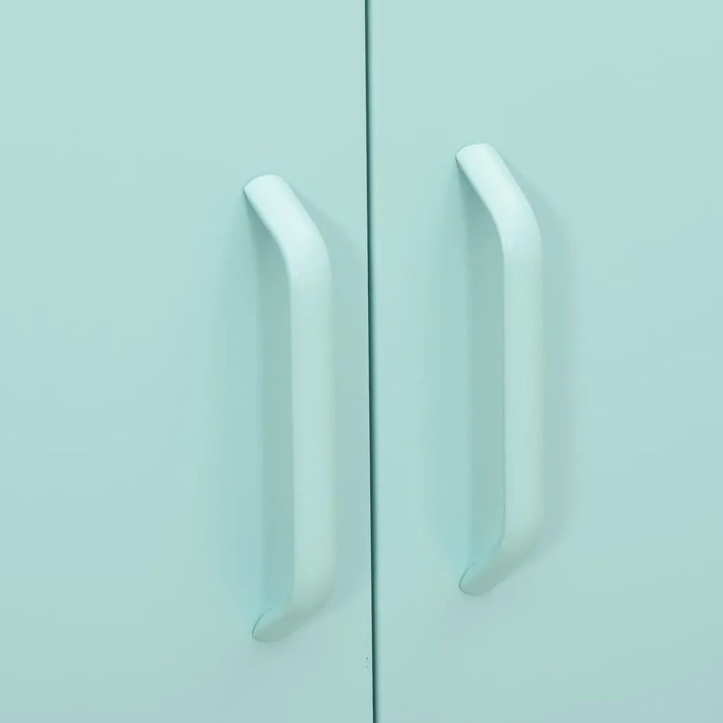 Armário de arrumação aço 80x35x101,5 cm verde-hortelã