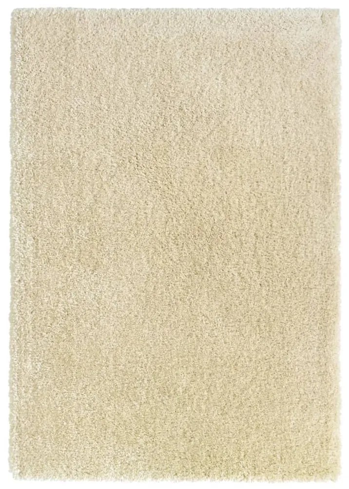 Tapete shaggy de pelo alto com 50 mm 140x200 cm bege