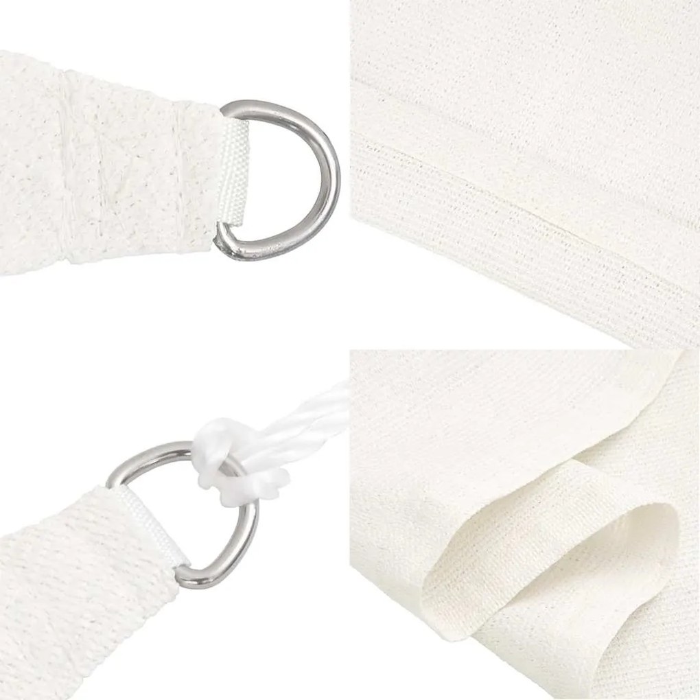 Para-sol estilo vela 160 g/m² 2,5x5 m PEAD branco