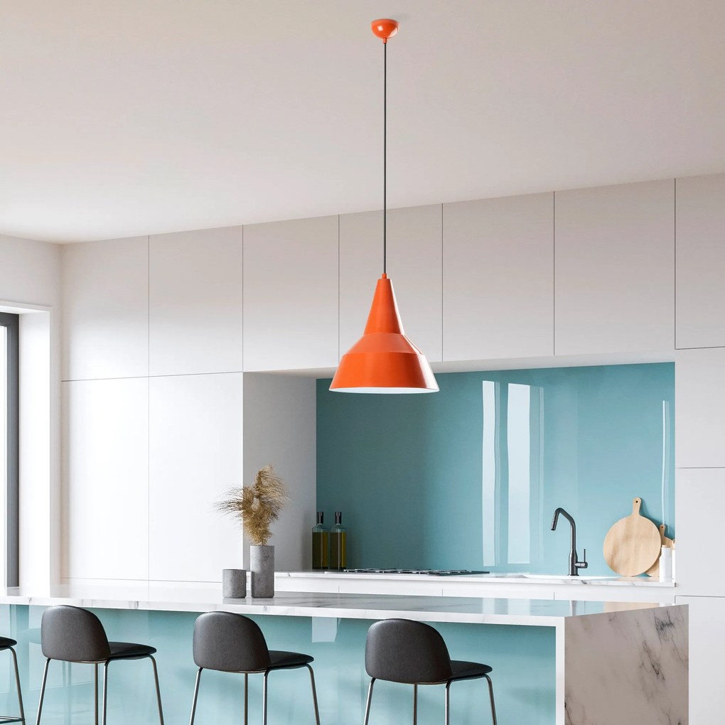 Chandelier Saglam – Laranja – Ø30 h:35 cm