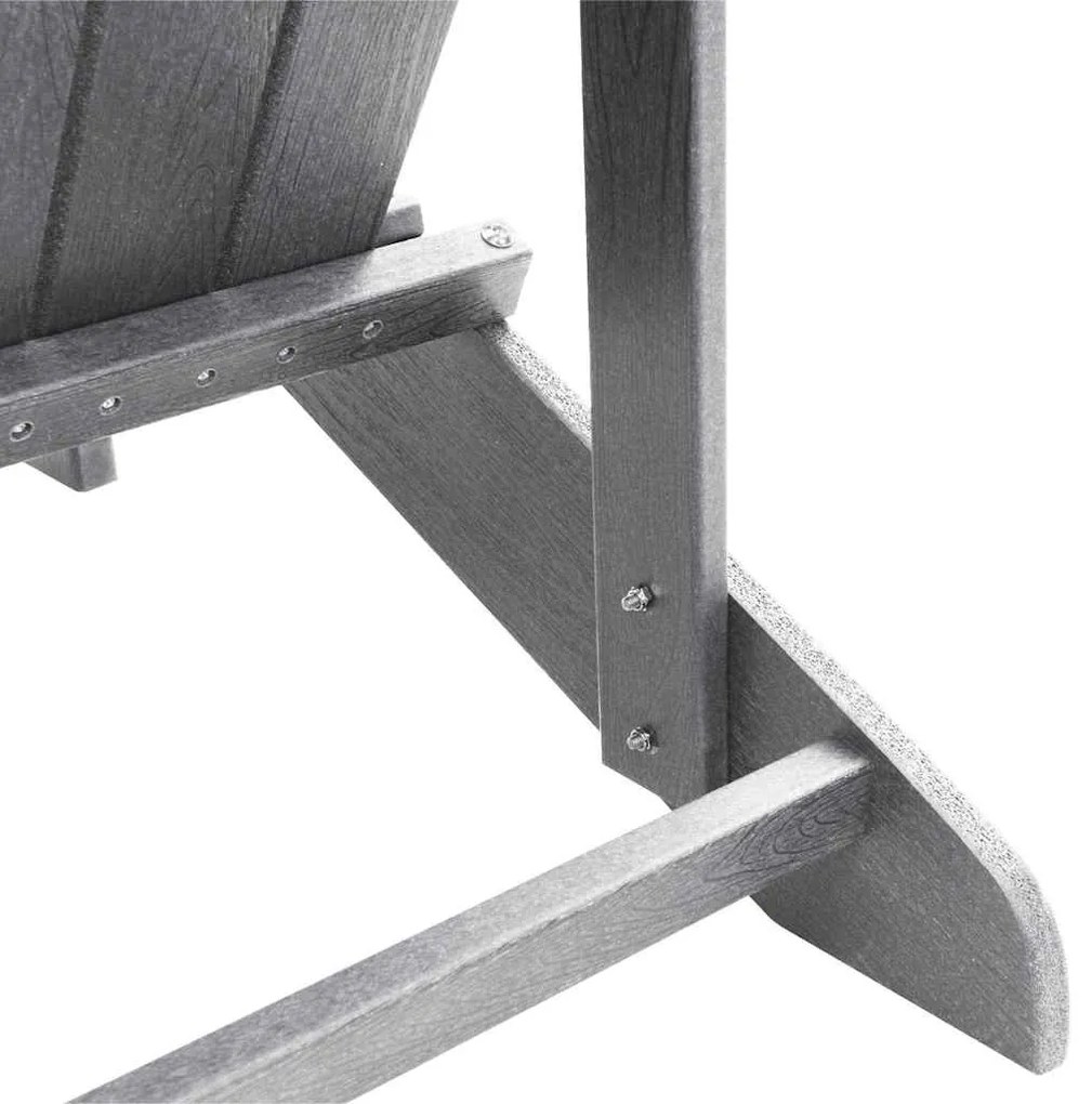 Cadeiras Adirondack vidaXL com Apoios para os Pés 2 pcs Cinza Claro HD
