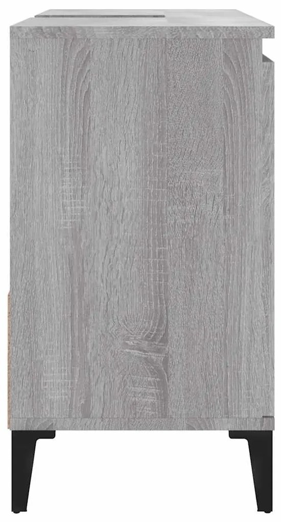 Armário WC 65x33x60 cm derivados de madeira sonoma cinzento