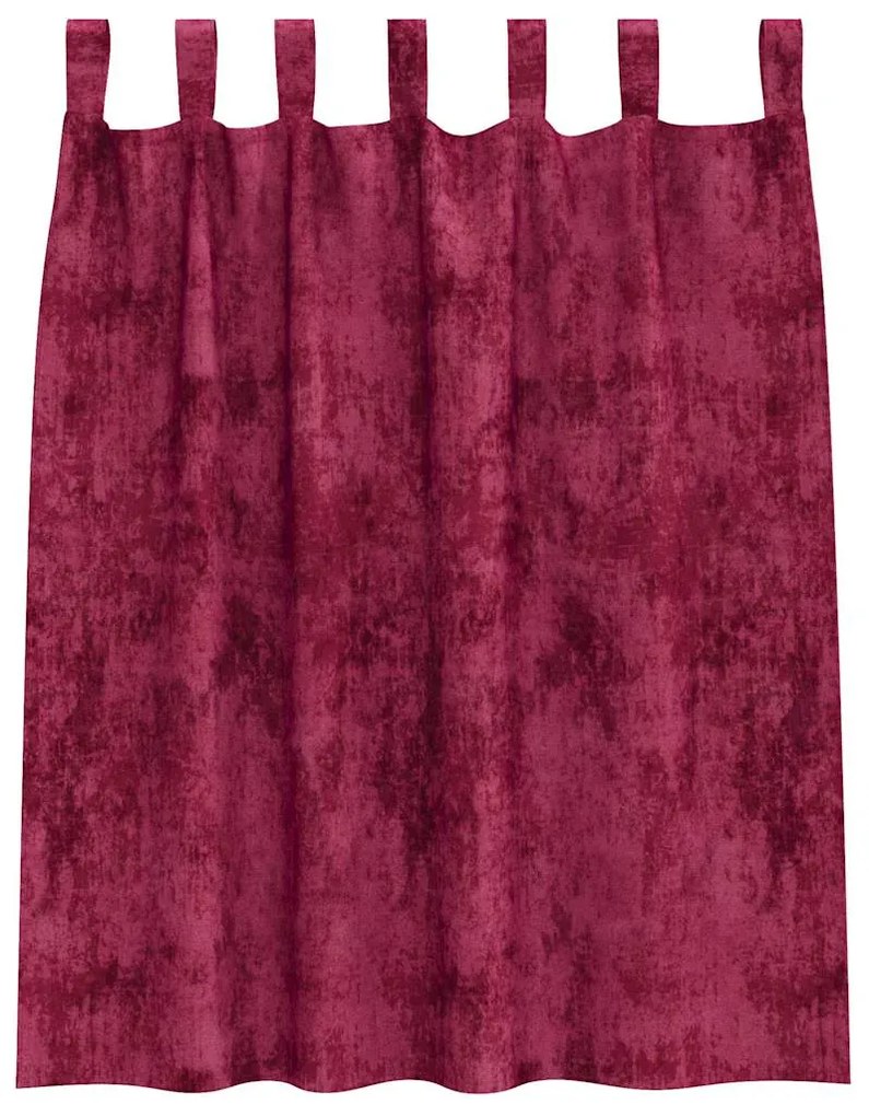 Cortinas de Veludo 2 peças com Ilhós Vermelho Vinho 140 x 140 cm