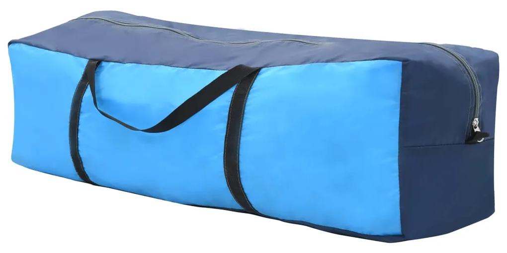 Tenda para piscina 590x520x250 cm tecido azul