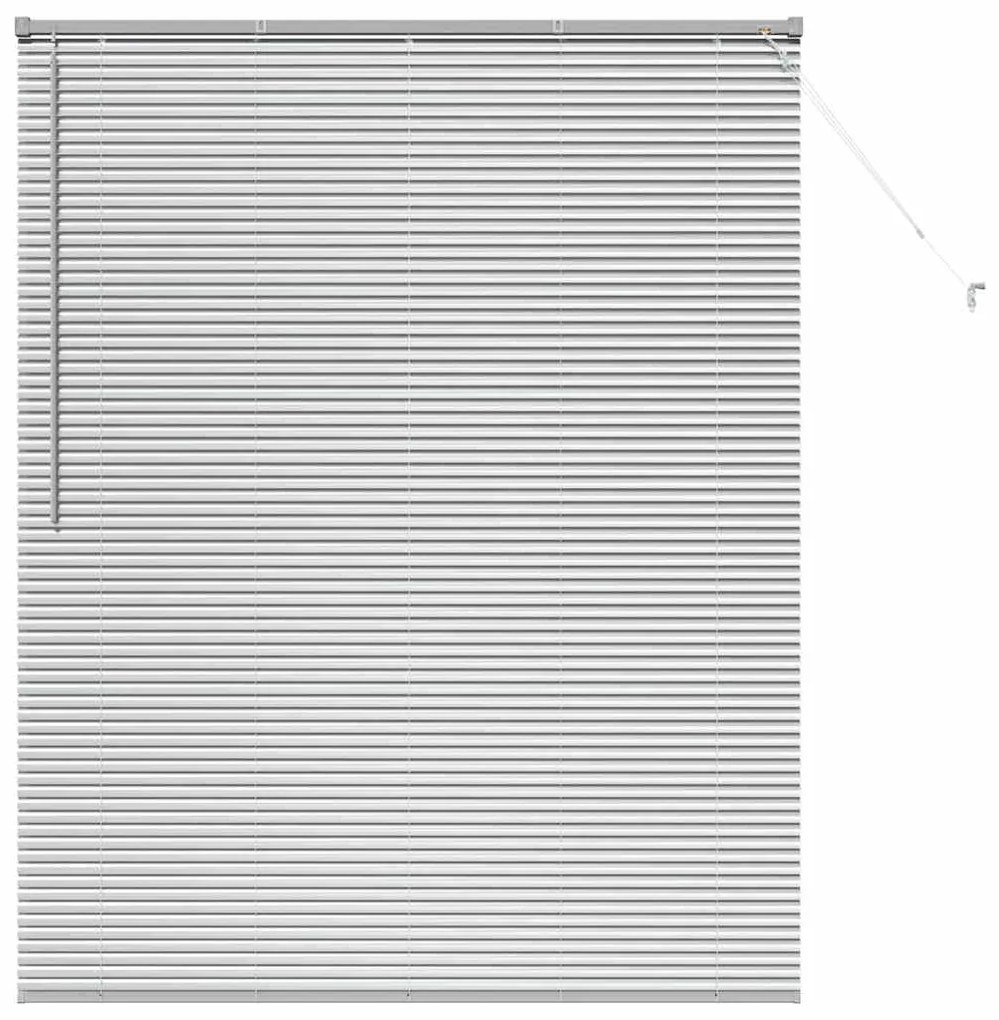 Persiana de Janela com cortinas Outros Manual Prata 80 x 130 cm Alumín