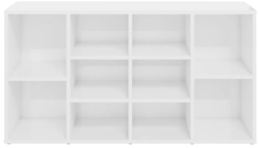 Sapateira 103x30x54,5 cm contraplacado branco brilhante