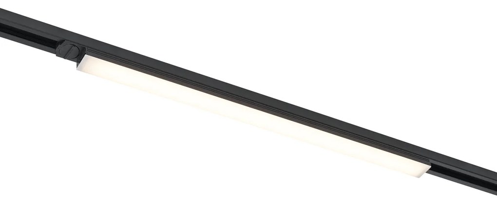 LED Candeeiro de teto moderno preto para sistema de calha monofásico 15W 1180 lm 2700-3800K - Iconic Tsiri Moderno