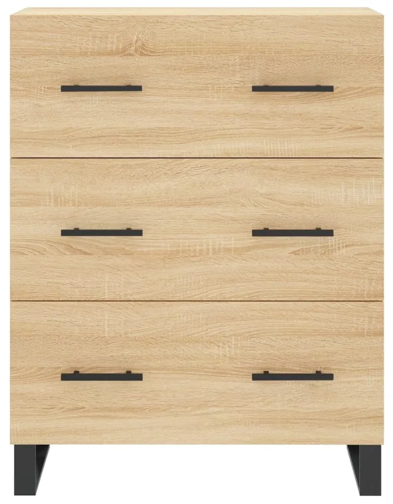 Armário alto 69,5x34x180 cm derivados de madeira cor sonoma