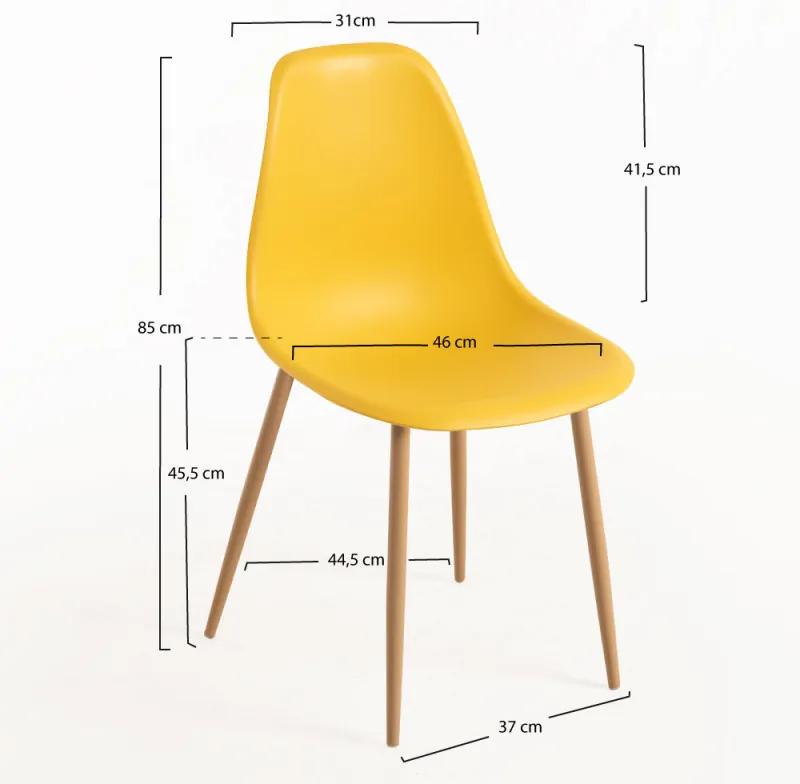Cadeira Mykle - Amarelo