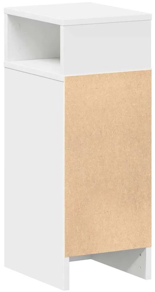 Mesas de cabeceira 2 pcs com gaveta 25x31x66 cm branco