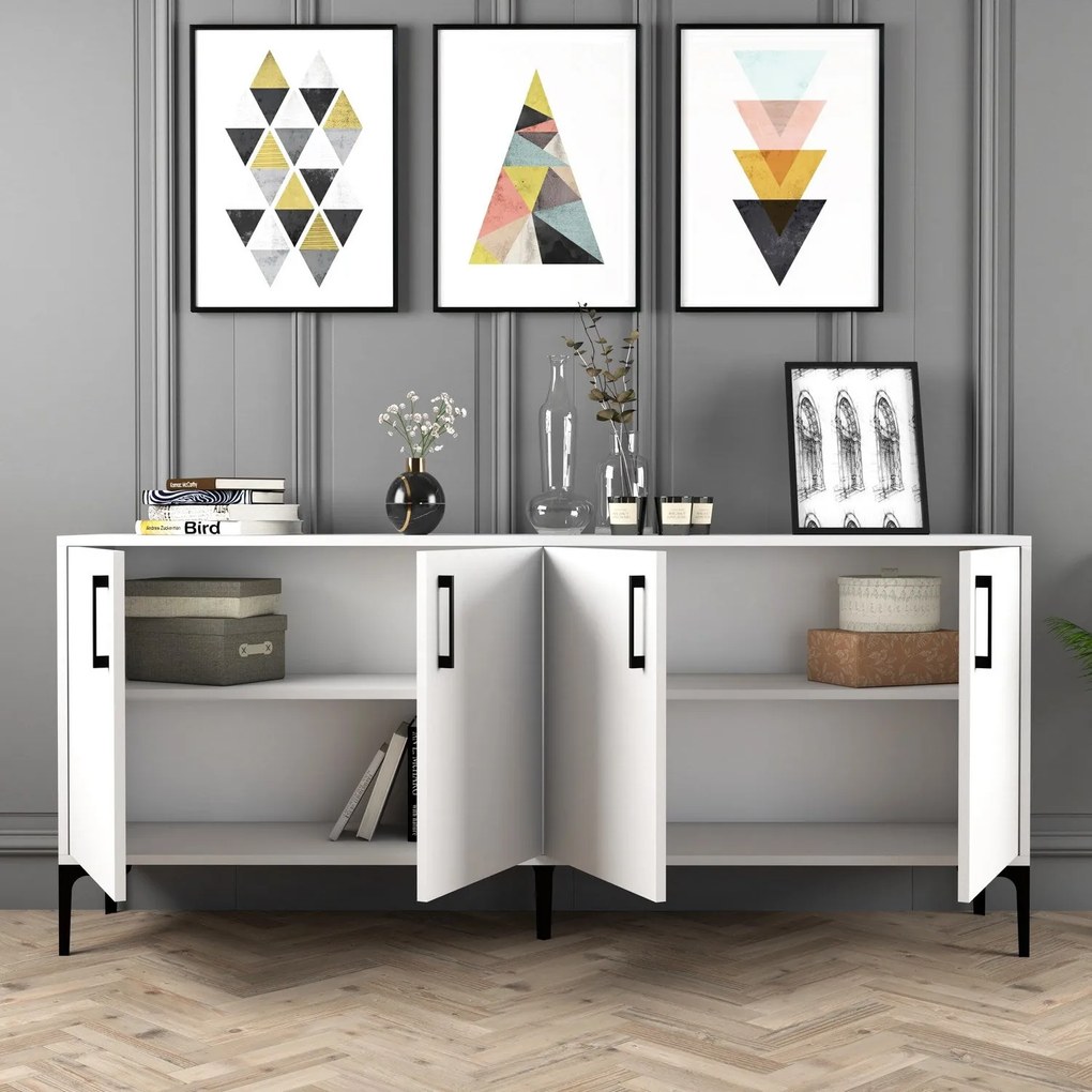 Console Kiev – Branco – 180x78x35 cm