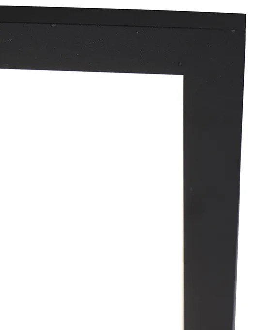 Candeeiro de teto preto 40 cm com LED e controlo remoto - Live Moderno