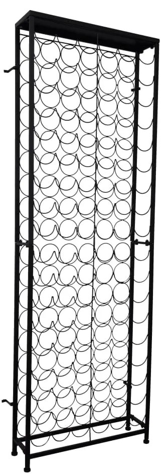Suporte vertical para garrafas de vinho, metal por 108 garrafas