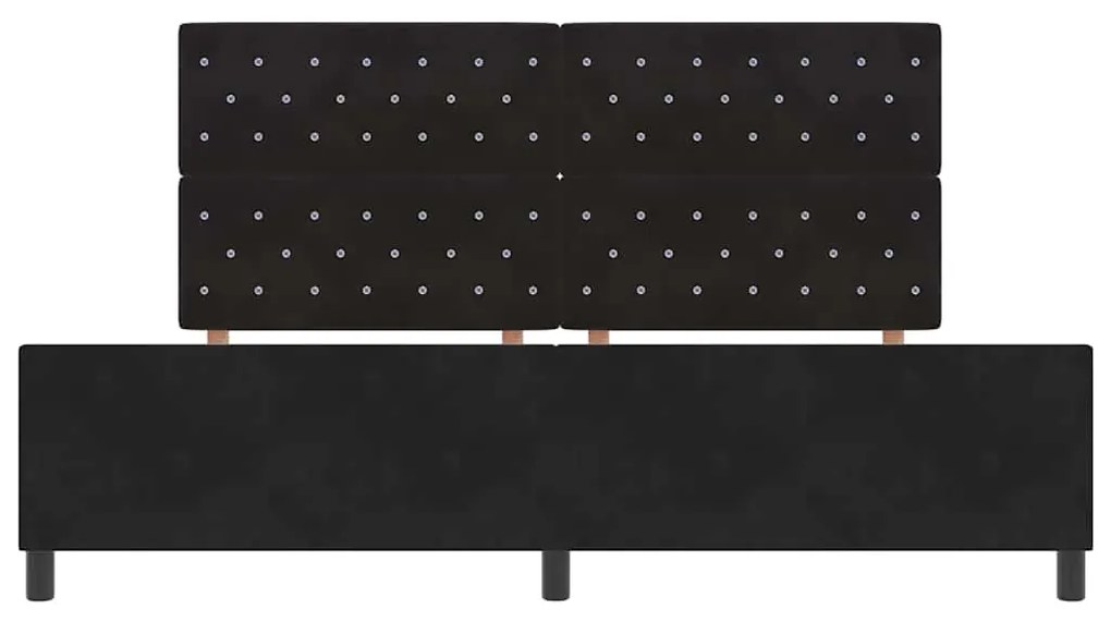 Estrutura de Cama vidaXL Preta 200x200 cm Veludo