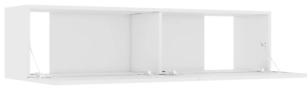 Móvel de TV 120x30x30 cm contraplacado branco