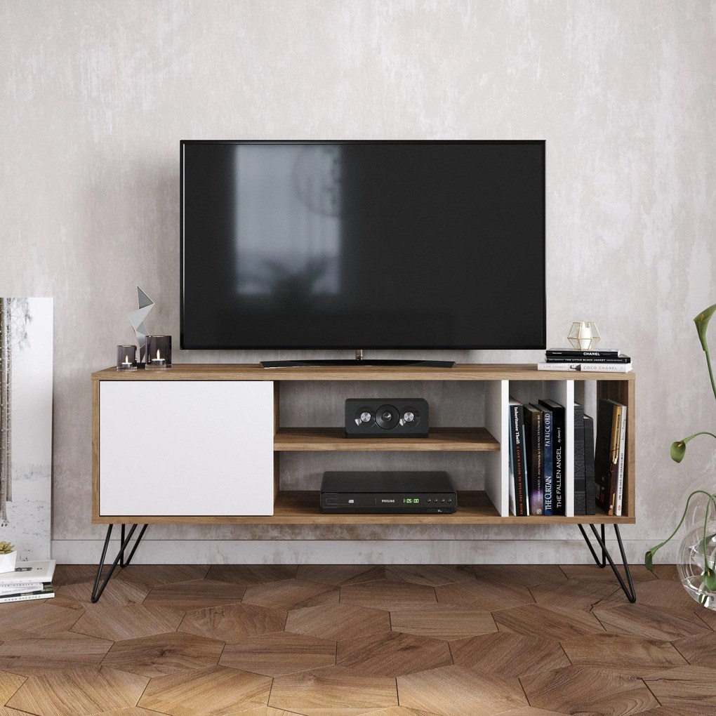 Móvel TV Mistico – Nogueira – 140 cm x 58,7 cm x 35,5 cm