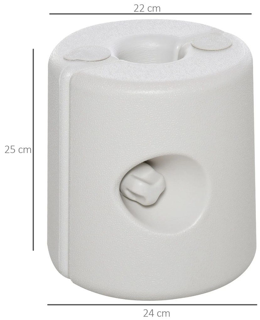 Conjunto de 4 Pesos para Tendas Dobráveis Suportes Enchíveis com 9 kg