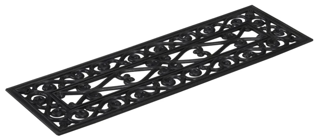 Tapetes para degraus de escada 10 pcs 25x75 cm borracha