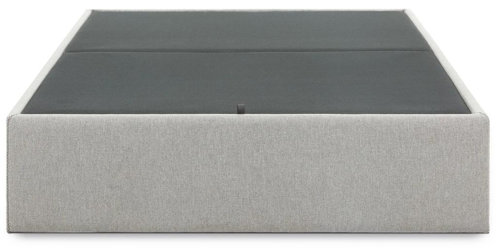 Kave Home - Sommier com arrumação Matters cinzento 150 x 190 cm