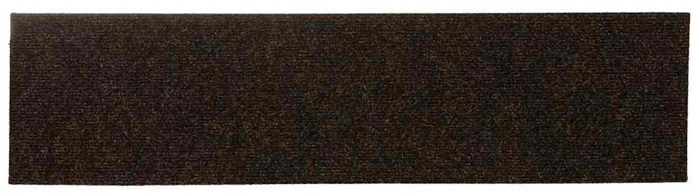Tapetes de escada adesivos 30 pcs 76x20 cm retangular castanho