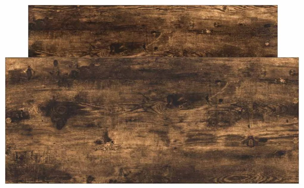 Estrutura cama s/ colchão derivados de madeira carvalho fumado