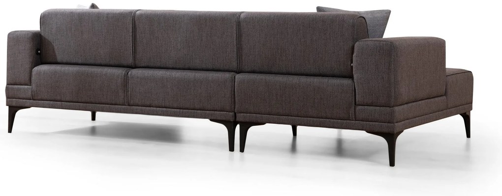 Sofá-Cama de Canto Horizon – Cinzento Escuro – 140x250 cm