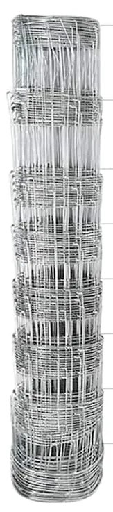 Postes para Cerca vidaXL 11 pcs U-Channel 80 cm Aço Galvanizado