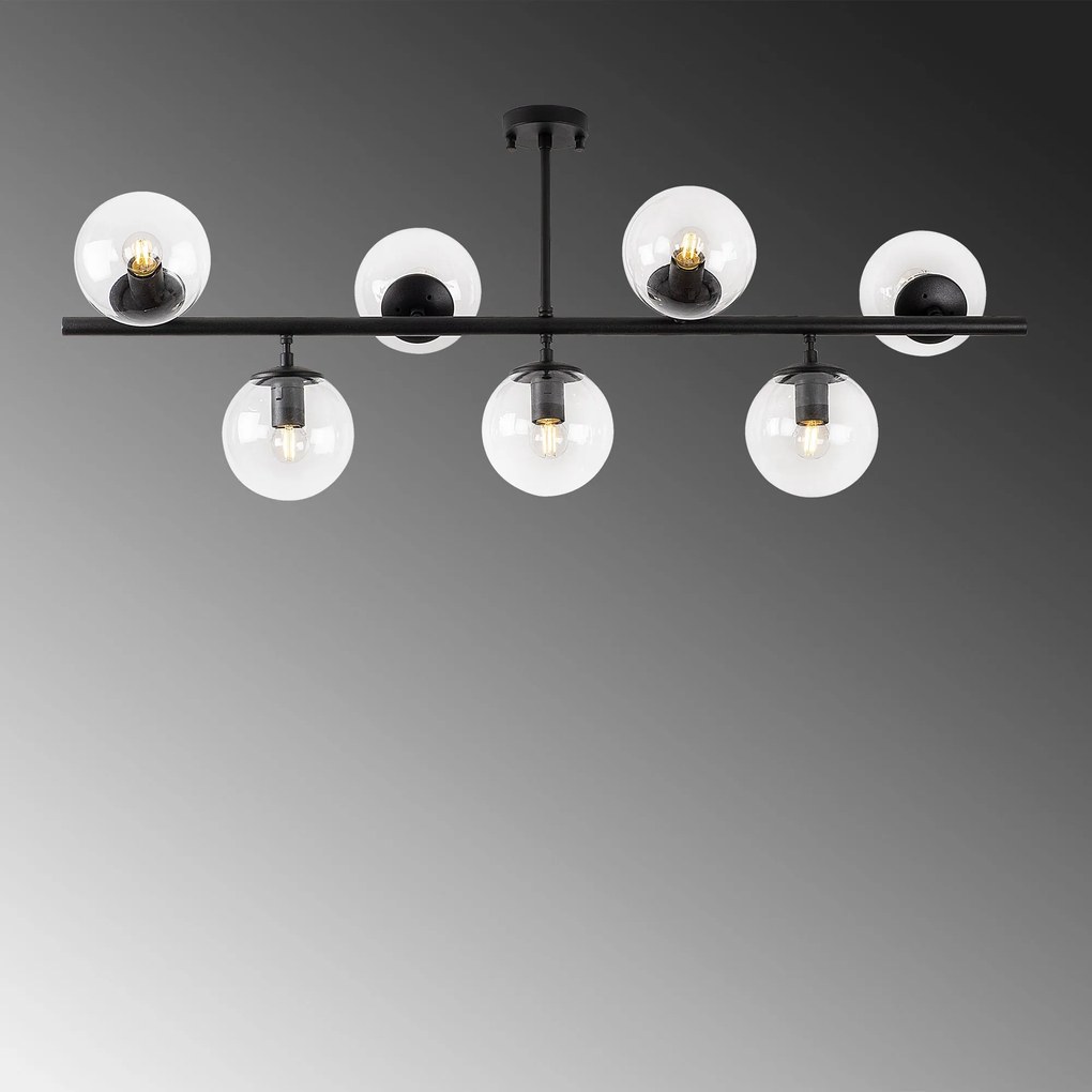 Candeeiro de Teto Fazli – Preto – 113 x 40 x 46 cm