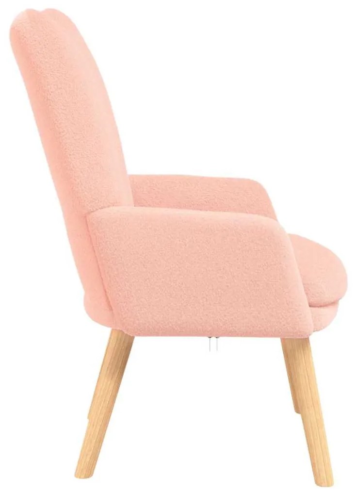 Cadeira Relaxante Rosa Tecido Curly