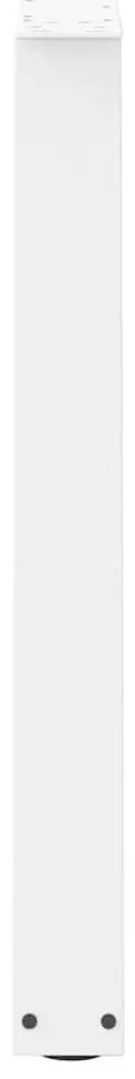 Pernas para mesa de jantar em V, 2 peças, branco, 90x (72-73,3) cm, aç
