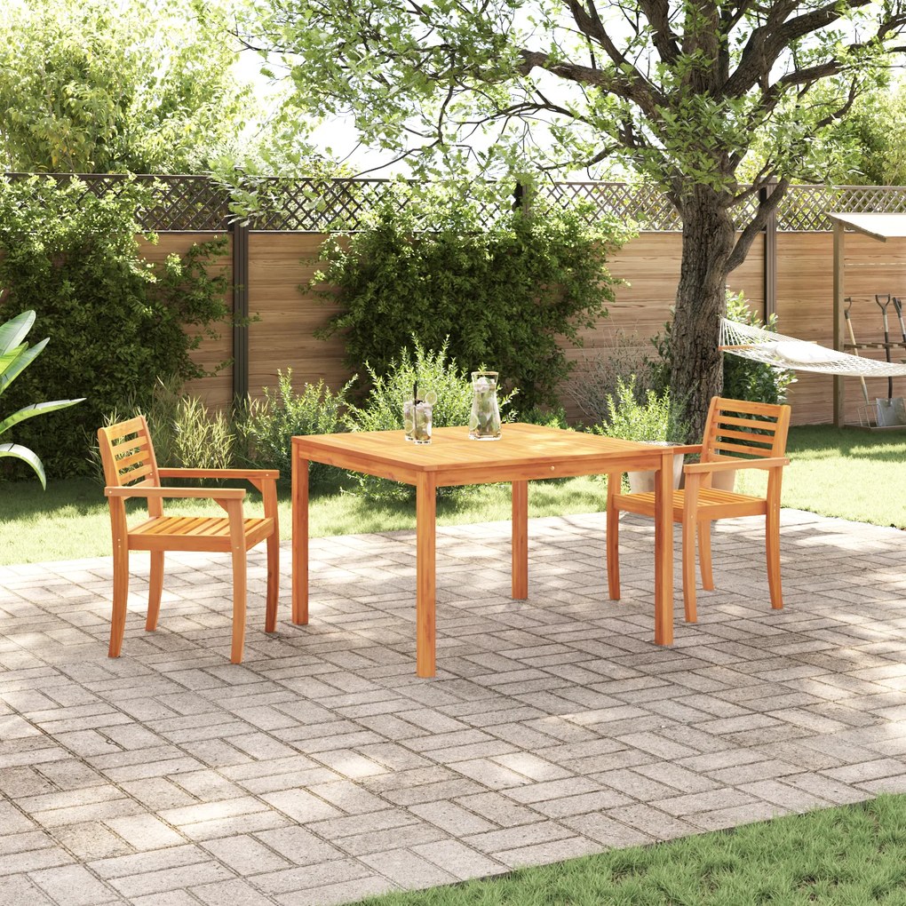 Conjunto de Jantar para o Jardim 3 Peças vidaXL em Madeira Sólida de Acácia