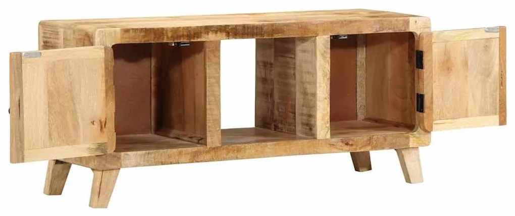 Móvel de TV 105x46x32 cm madeira de mangueira áspera maciça