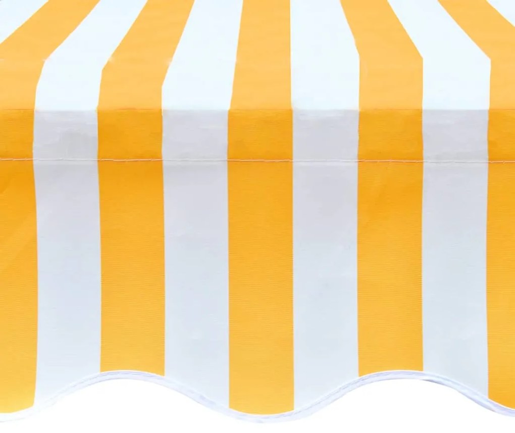 Lona para toldo laranja e branco 500x300 cm