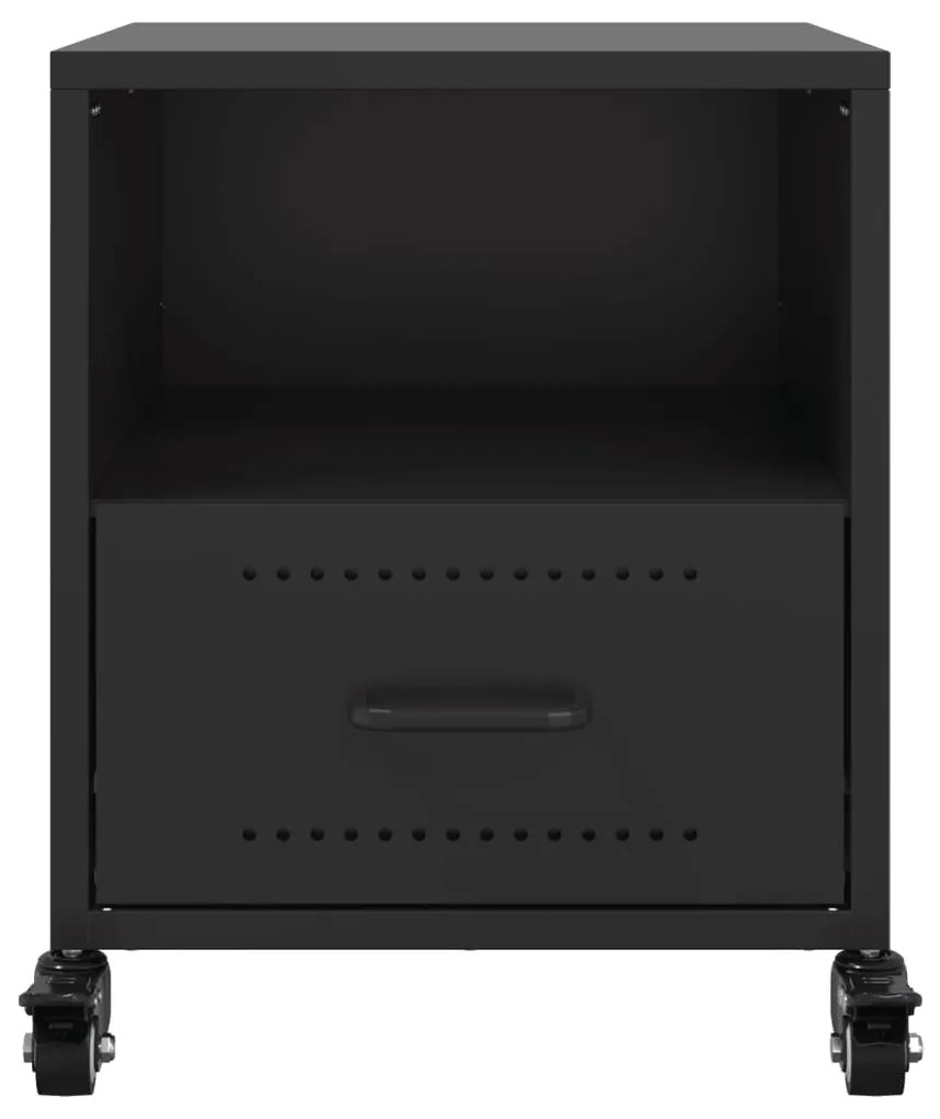 Mesa de cabeceira 36x39x43,5 cm aço preto