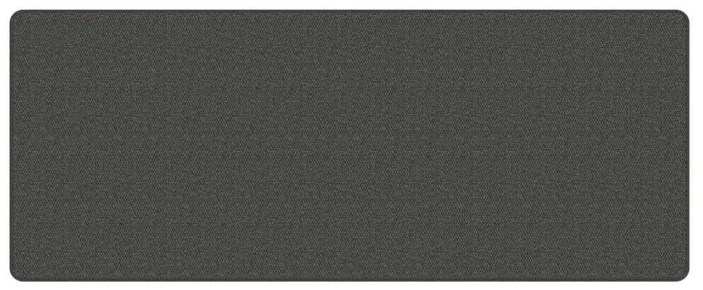 Tapete/passadeira 80x200 cm aspeto sisal antracite